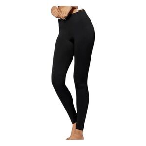 H by Halston Fleece Lined Ultra Soft Leggings Black S/M